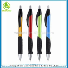 Hot selling promo plastic pens with rubber grip